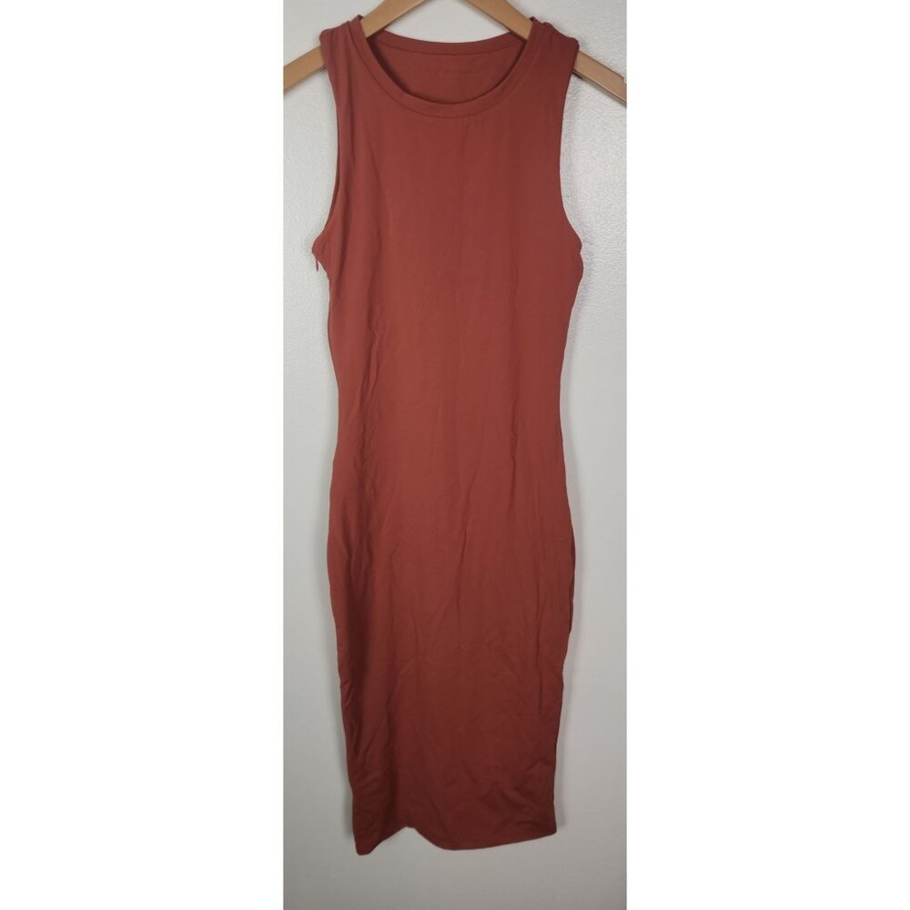 Vitality Women's Sz. XS Coco Marl Earth Tank Midi Dress